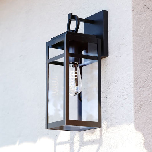 Vaxcel Hubbard 5-in Outdoor Wall Light Textured Black