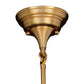 Vaxcel Huntley 12-in Pendant White Glass Natural Brass