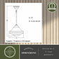 Vaxcel Huntley 12-in Pendant White Glass Natural Brass