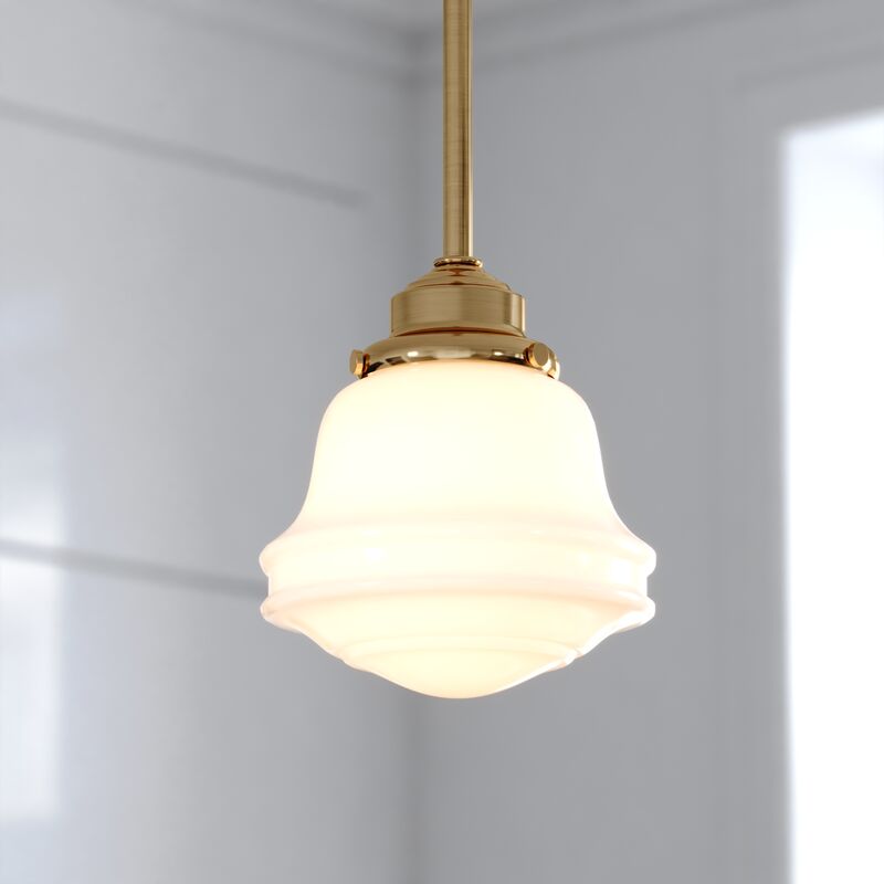 Vaxcel Huntley 6.25-in Pendant Natural Brass