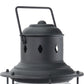 Vaxcel Hyannis 10" 1-Light Black Coastal Outdoor Post Light With Clear Ribbed Glass Shade