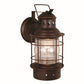 Vaxcel Hyannis 8-in Outdoor Wall Light Textured Black
