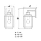 Vaxcel Hyde Bronze Motion Sensor Dusk-to-Dawn Outdoor Mission Wall Light With Honey Linen Glass Panels