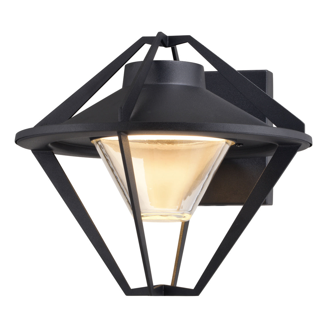 Vaxcel Jackson LED 9.5-in. Outdoor Wall Light Textured Black