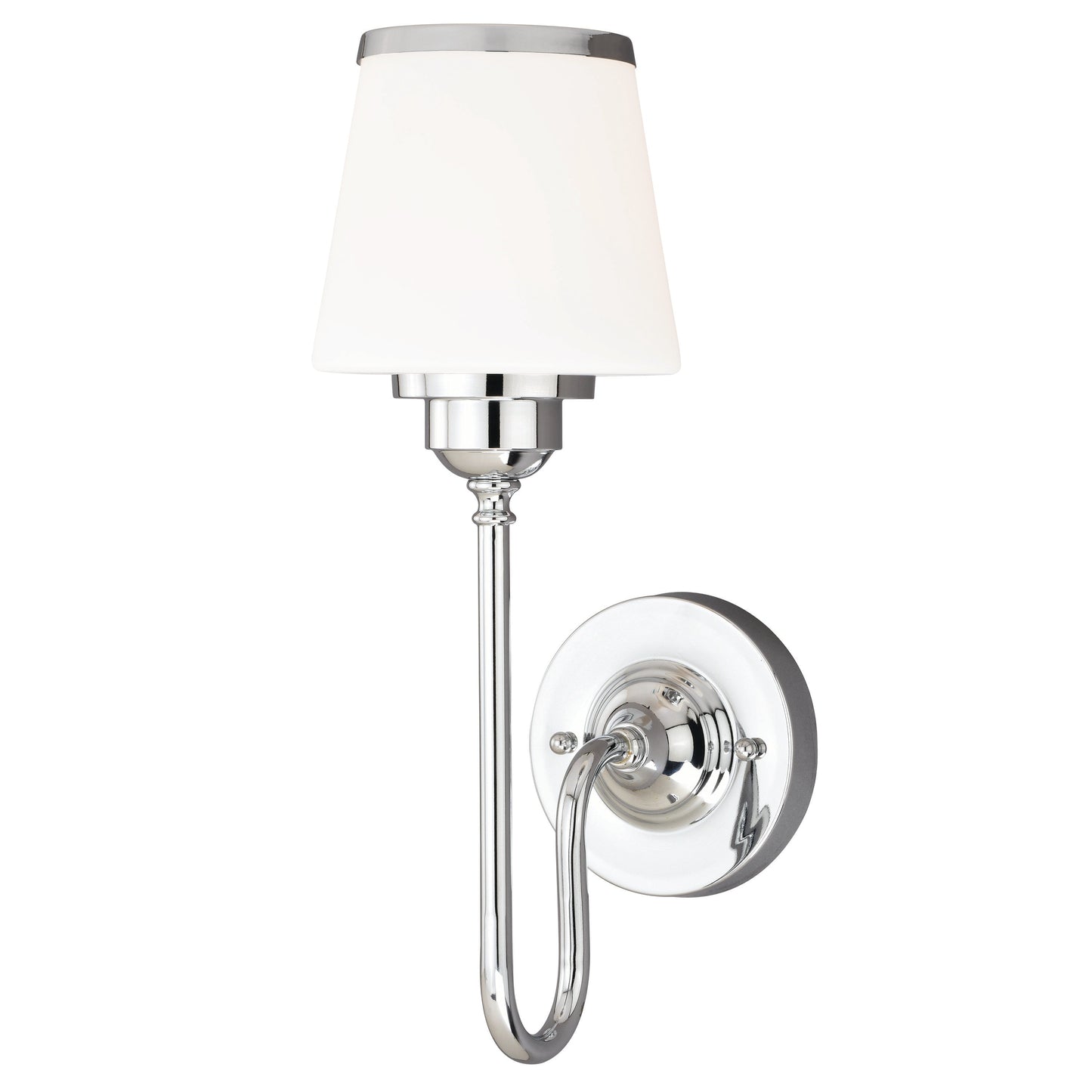 Vaxcel Kelsy 1-Light Chrome Bathroom Wall Light Fixture