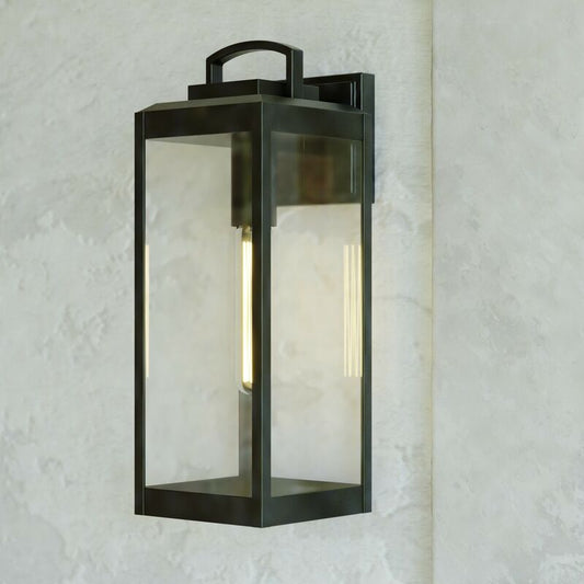 Vaxcel Kinzie 7-in. W Outdoor Wall Light Textured Black