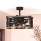 Vaxcel Kodiak Black and Burnished Teak Rustic Ceiling Fan with LED Light Kit and Remote