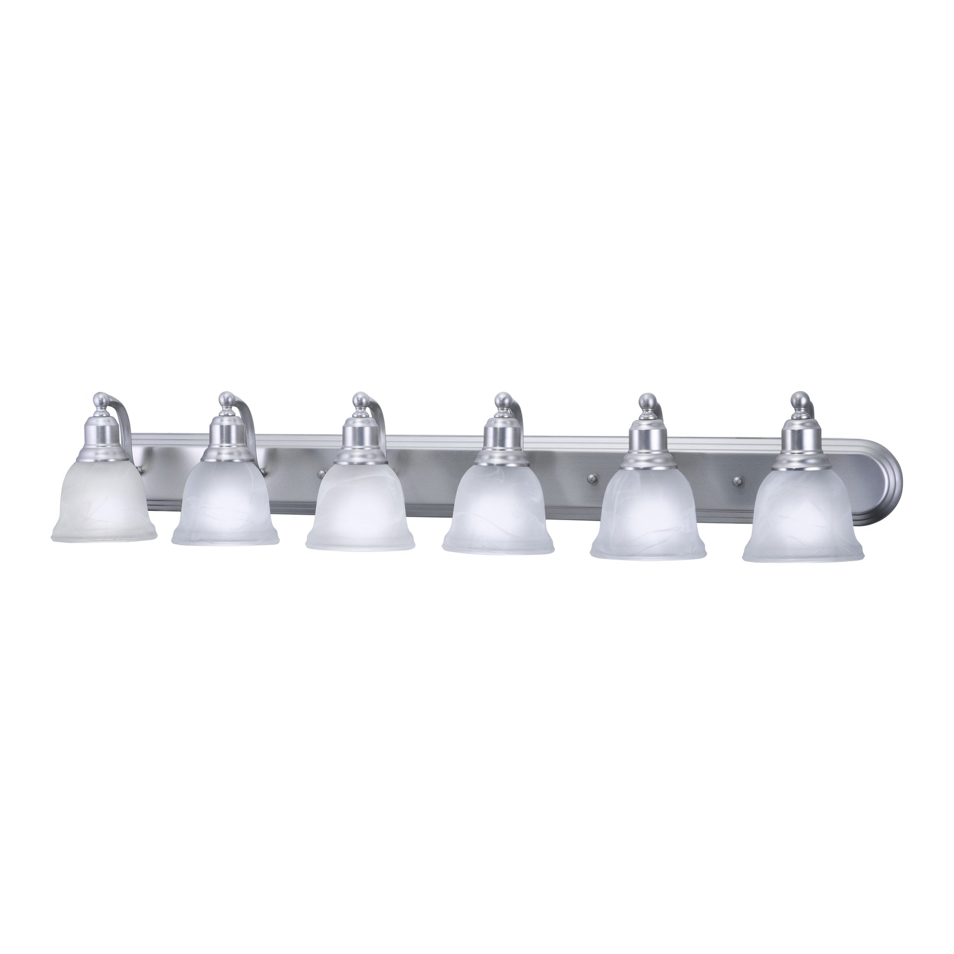 Vaxcel LaSalle 6-Light Brushed Nickel Bathroom Vanity Fixture