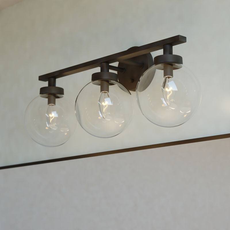 Vaxcel Lander 3 Light Vanity Matte Black