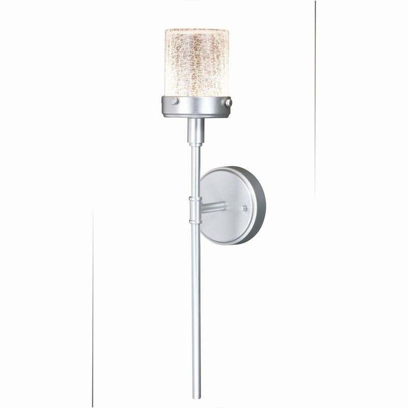Vaxcel Levanto 4.75-in LED Outdoor Wall Light Painted Satin Nickel