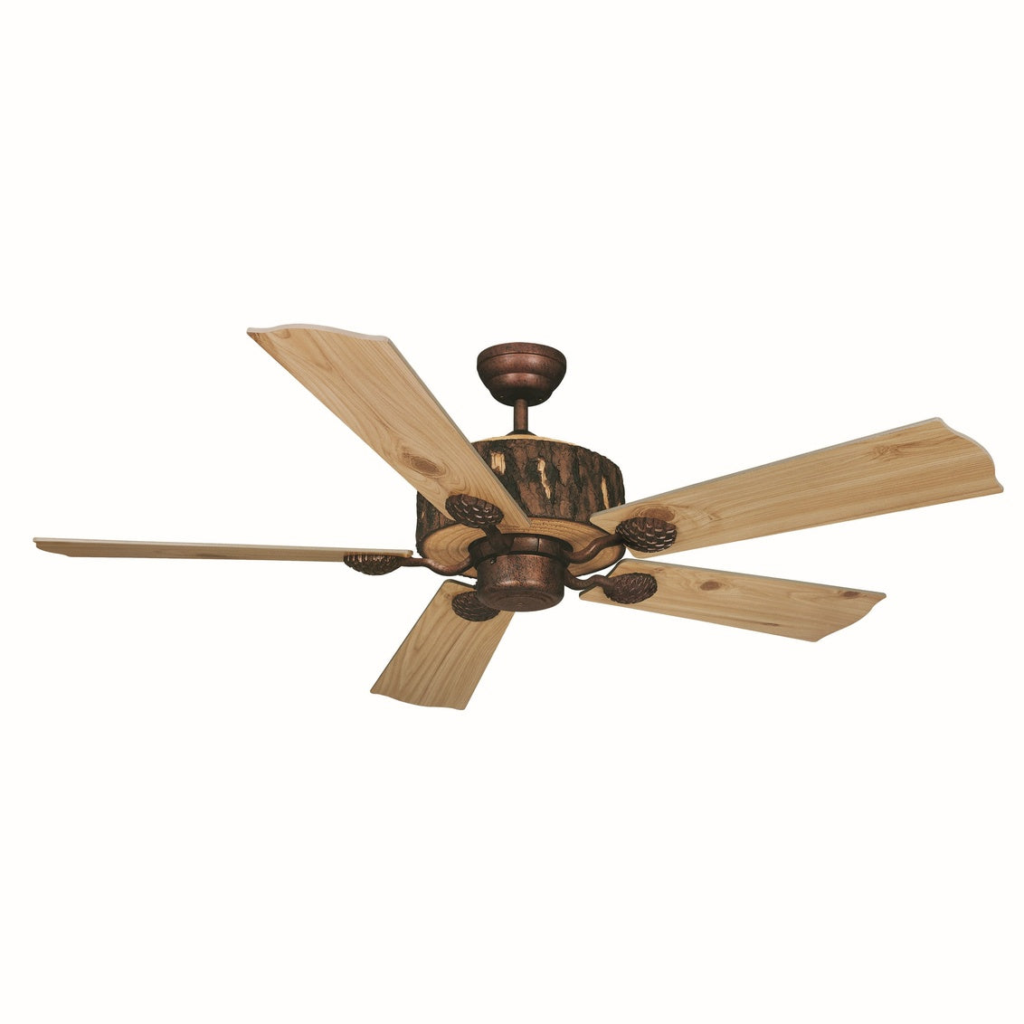 Vaxcel Log Cabin 52" Bronze Wood Rustic Ceiling Fan