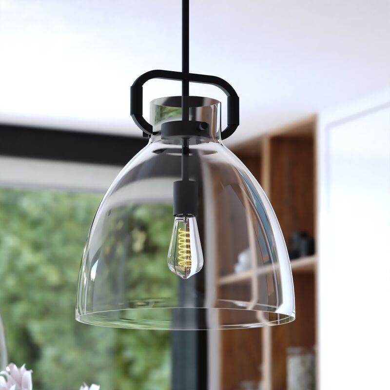 Vaxcel Madrona 14-in. W Pendant Black