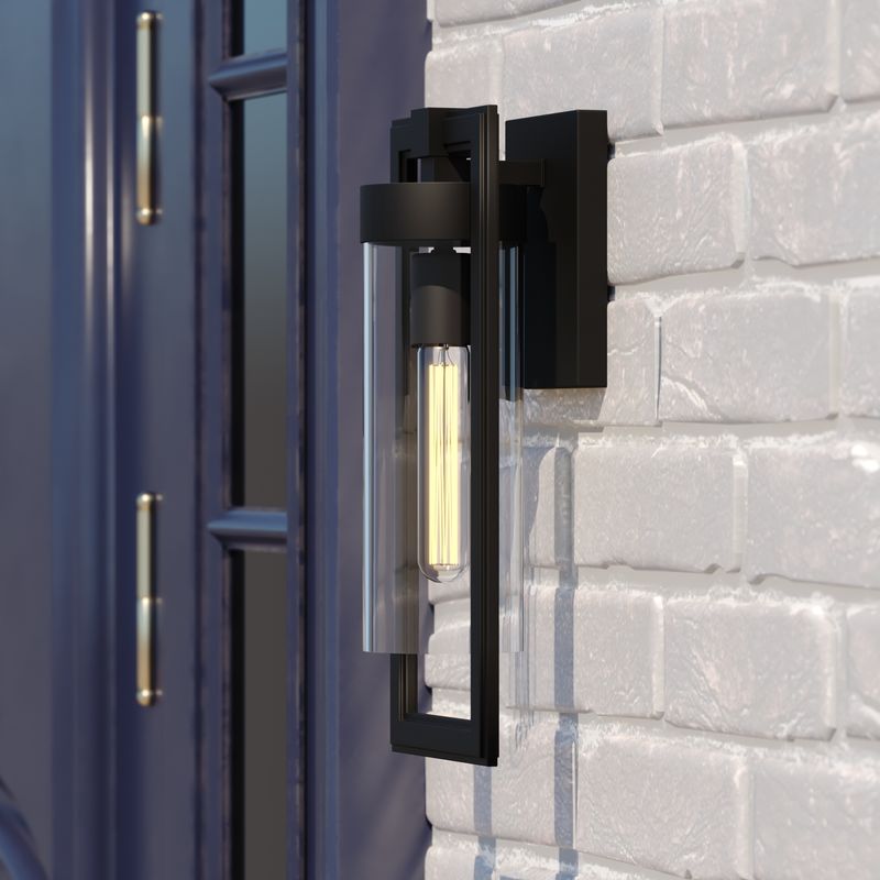 Vaxcel Malmo 6.5-in Outdoor Wall Light Matte Black