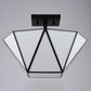 Vaxcel Marion 13-in. 2 Light Semi-Flush Mount Mystic Gold