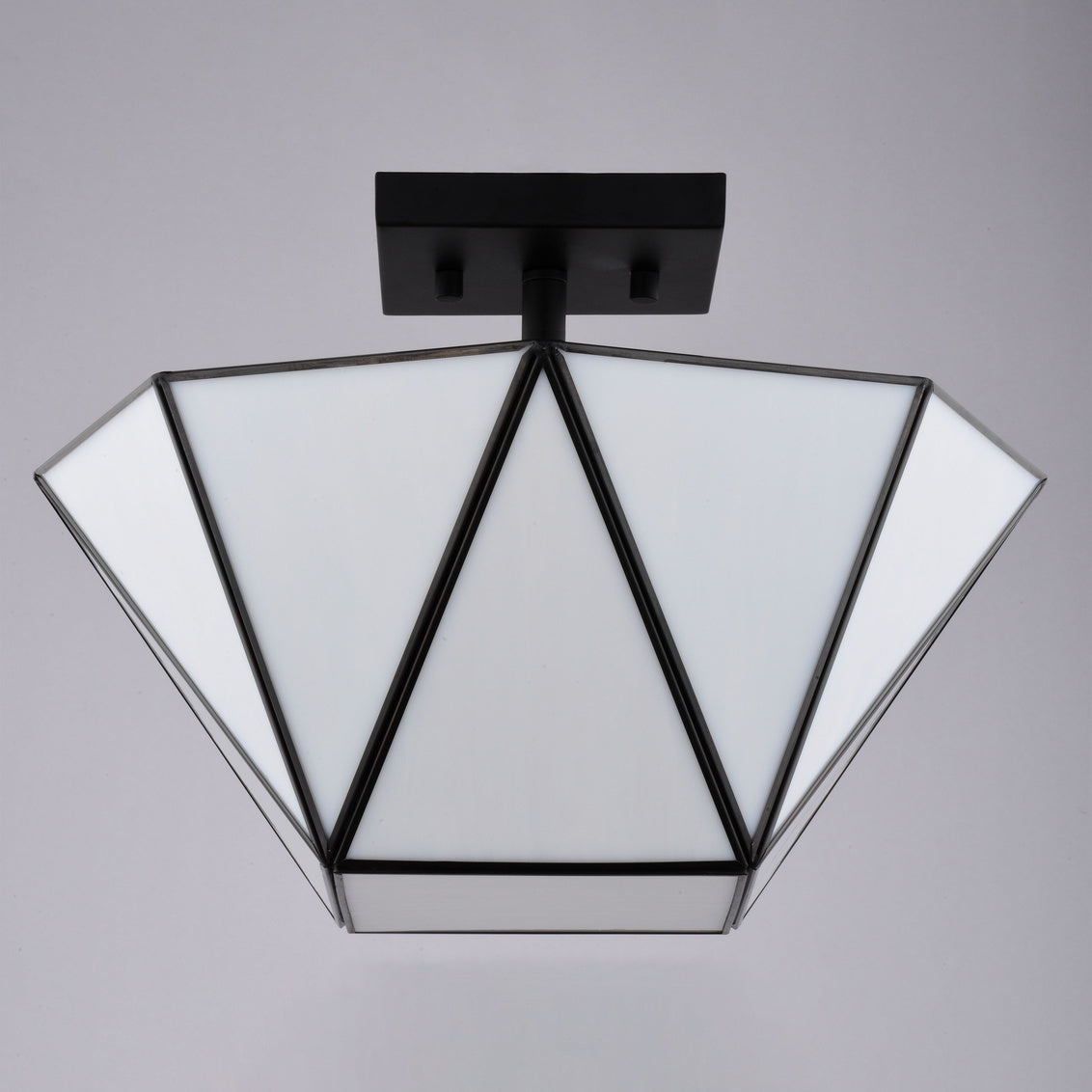 Vaxcel Marion 13-in. 2 Light Semi-Flush Mount Mystic Gold