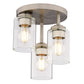 Vaxcel Marion 13-in. 2 Light Semi-Flush Mount Mystic Gold