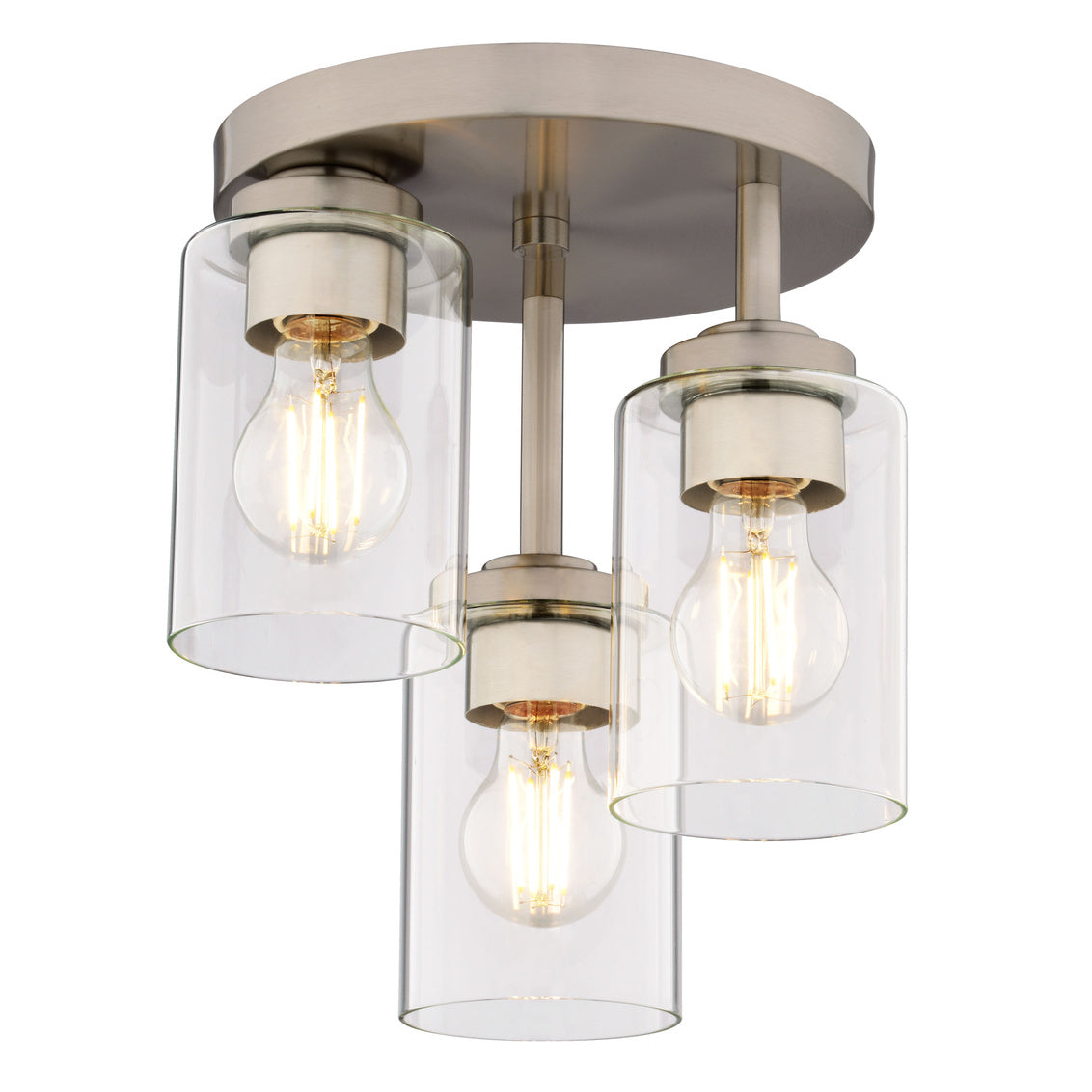 Vaxcel Marion 13-in. 2 Light Semi-Flush Mount Mystic Gold