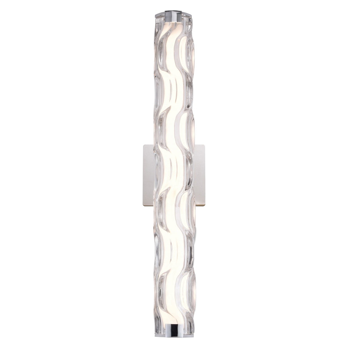 Vaxcel Marseille 24" LED Chrome Bath Bar Bathroom Vanity Light Clear Glass