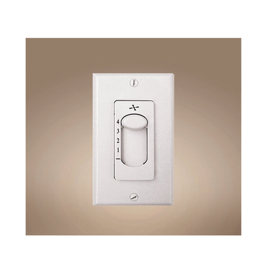 Vaxcel Matte White 4-Speed Ceiling Fan Plastic Wall Control