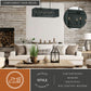 Vaxcel Milano 4.75-in Mini Pendant Celeste Wave Glass Satin Nickel