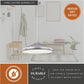 Vaxcel Milano 4.75-in Mini Pendant Celeste Wave Glass Satin Nickel