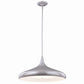 Vaxcel Milano 4.75-in Mini Pendant Celeste Wave Glass Satin Nickel