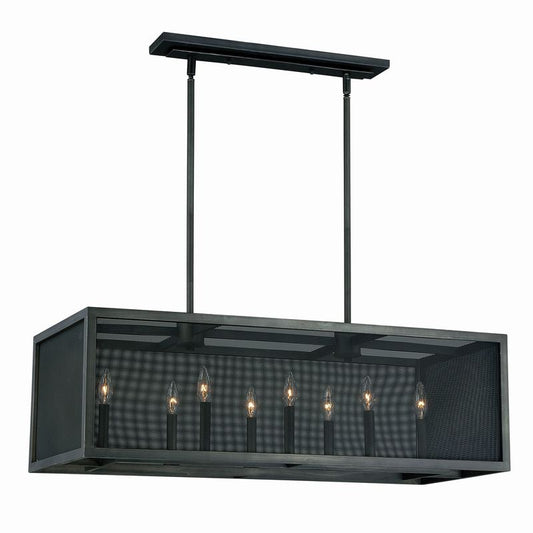 Vaxcel Milano 4.75-in Mini Pendant Celeste Wave Glass Satin Nickel
