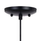 Vaxcel Milano 4.75-in. Mini Pendant Azzura Glass Matte Black
