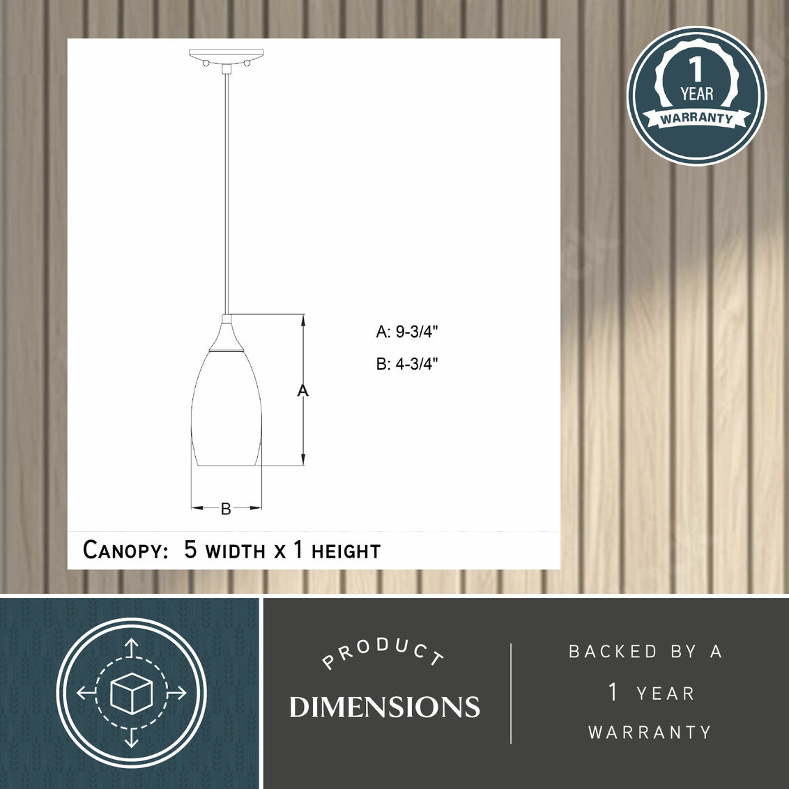 Vaxcel Milano 4.75-in. Mini Pendant Azzura Glass Matte Black
