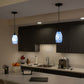 Vaxcel Milano 4.75-in. Mini Pendant Azzura Glass Matte Black