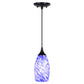 Vaxcel Milano 4.75-in. Mini Pendant Azzura Glass Matte Black