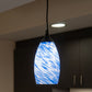 Vaxcel Milano 4.75-in. Mini Pendant Azzura Glass Matte Black