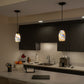 Vaxcel Milano 4.75-in. Mini Pendant Terra Tide Glass Matte Black