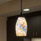 Vaxcel Milano 4.75-in. Mini Pendant Terra Tide Glass Matte Black
