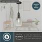Vaxcel Millie 11.75-in.H Mini Pendant Matte Black with Smoke Glass