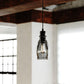 Vaxcel Millie 11.75-in.H Mini Pendant Matte Black with Smoke Glass