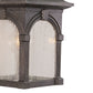 Vaxcel Mission 9-in Outdoor Wall Light Burnished Bronze