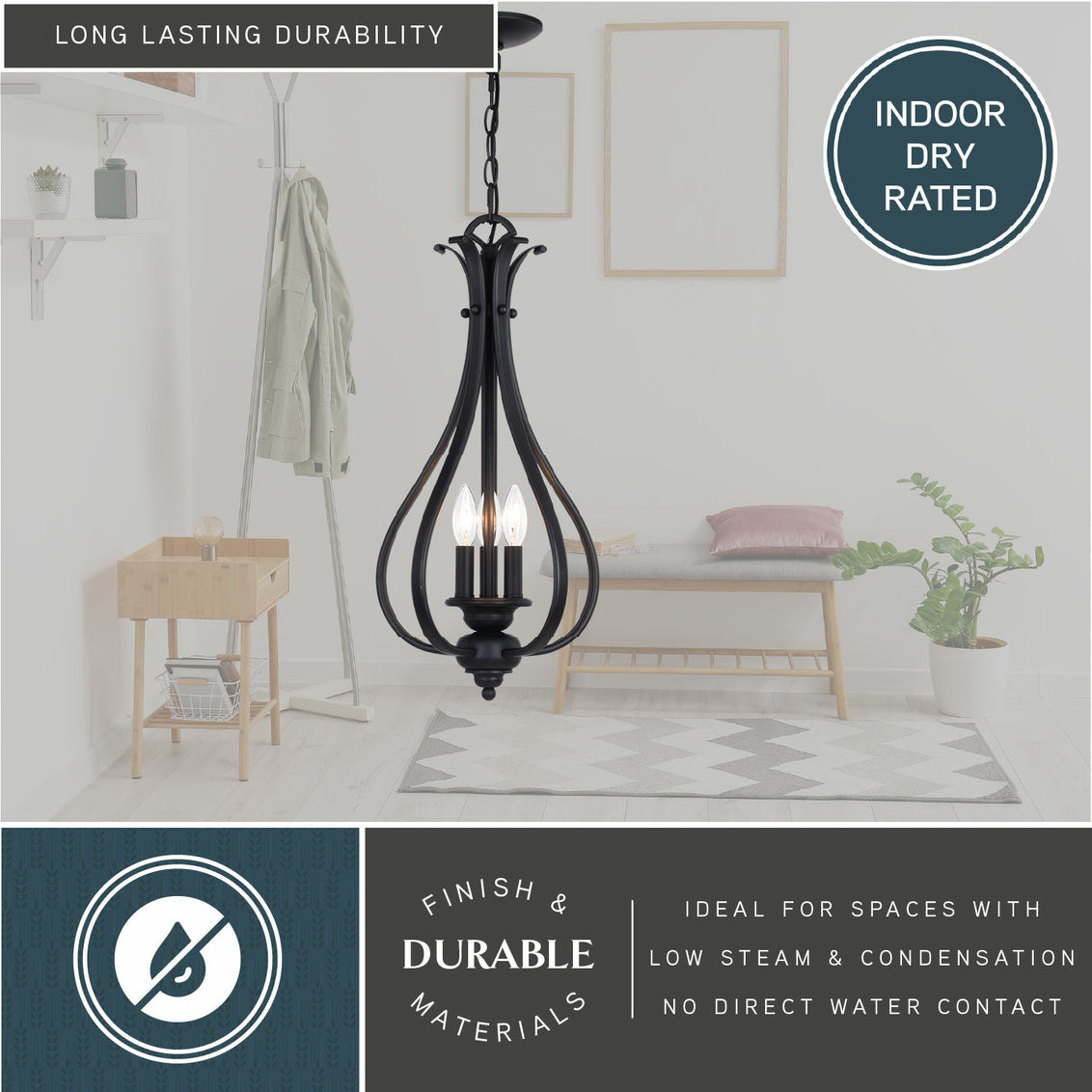 Vaxcel Monrovia 11.25-in. Pendant Oil Rubbed Bronze