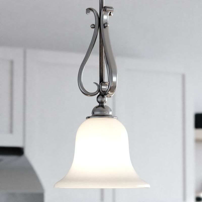 Vaxcel Monrovia 8.75-in. Mini Pendant Brushed Nickel