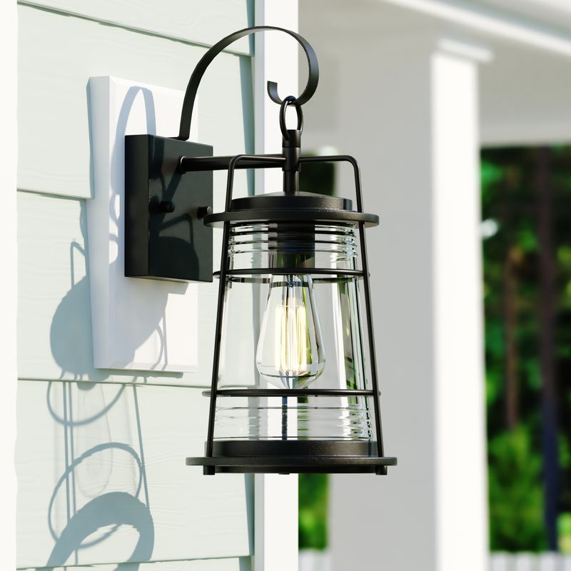 Vaxcel Montauk 7-in. Outdoor Wall Light Textured Black