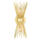 Vaxcel Nikko 2-Light Gold Mid-Century Modern Flush Wall Sconce
