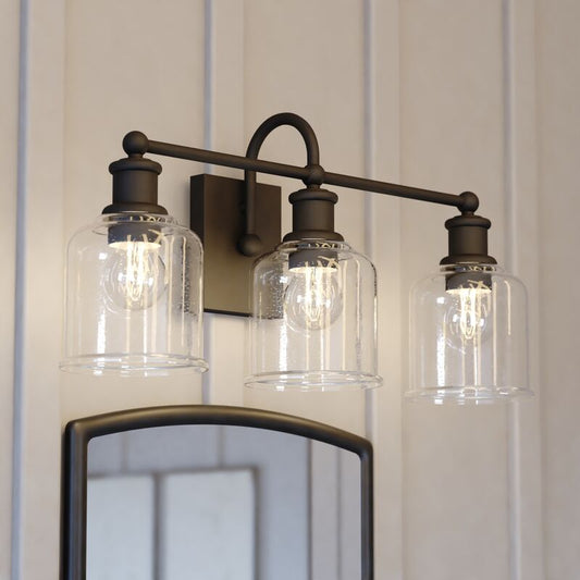 Vaxcel Northbrook 24-in. W 3 Light Vanity Matte Black