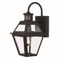 Vaxcel Nottingham 7" W 1-Light Black Motion Sensor Dusk-to-Dawn Outdoor Wall Lantern Clear Glass
