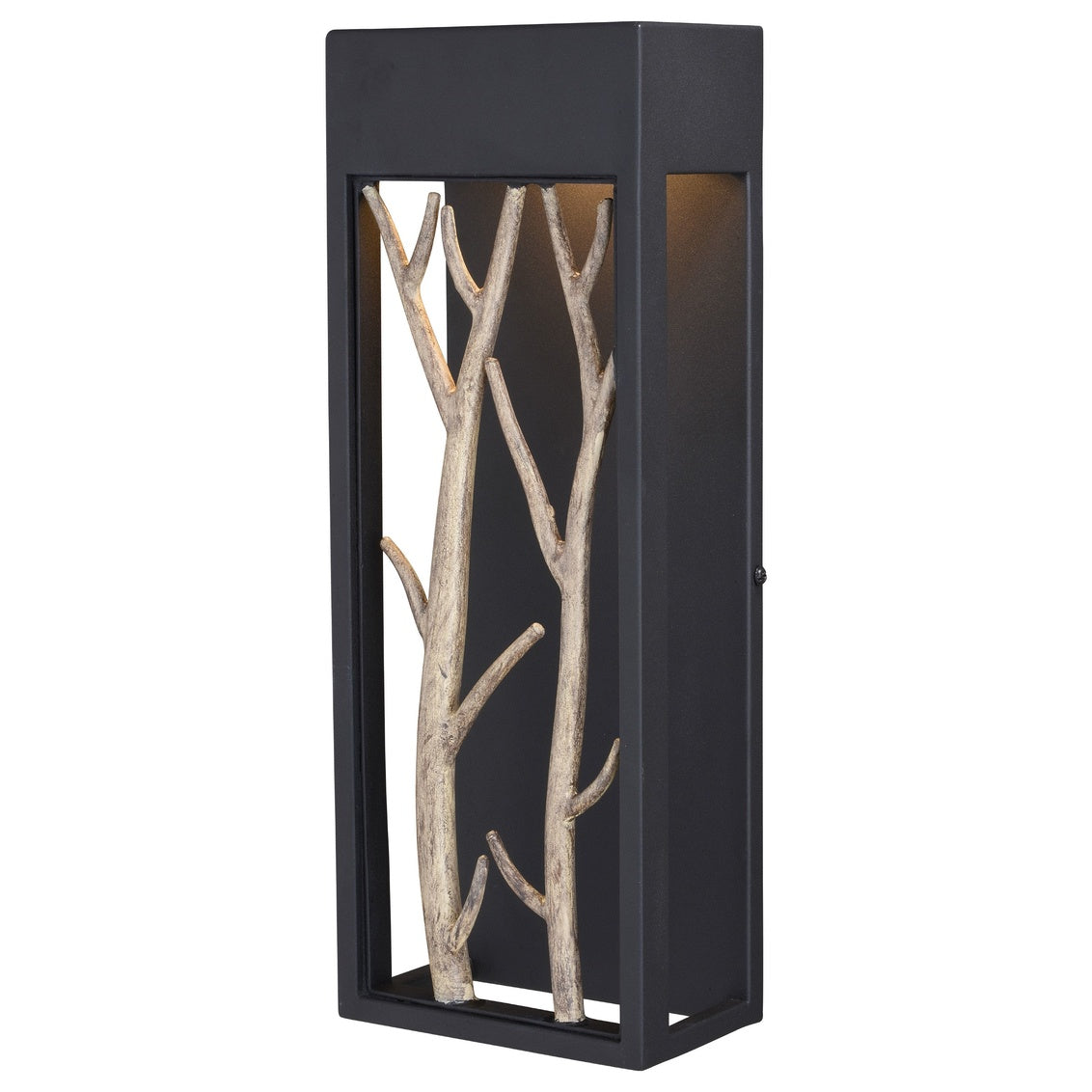 Vaxcel Ocala 1-Light LED Black Rustic Twig Outdoor Wall Sconce