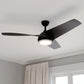 Vaxcel Odell Black Contemporary Propeller Ceiling Fan with"tegrated LED Light Kit and Remote