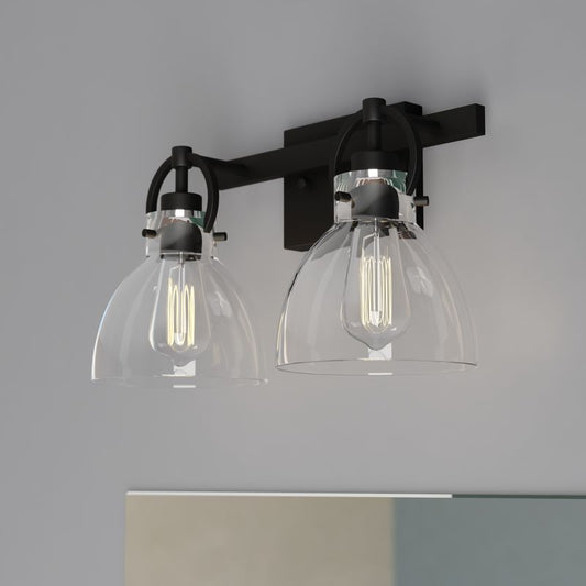 Vaxcel Ogden 2 Light Vanity Matte Black