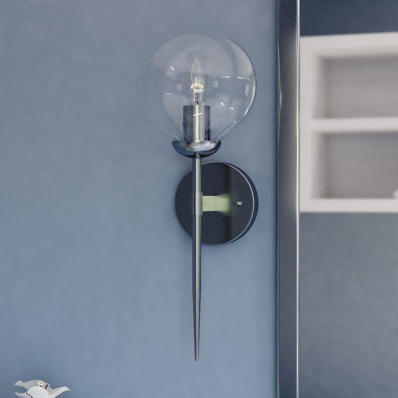Vaxcel Olson Wall Light Satin Nickel
