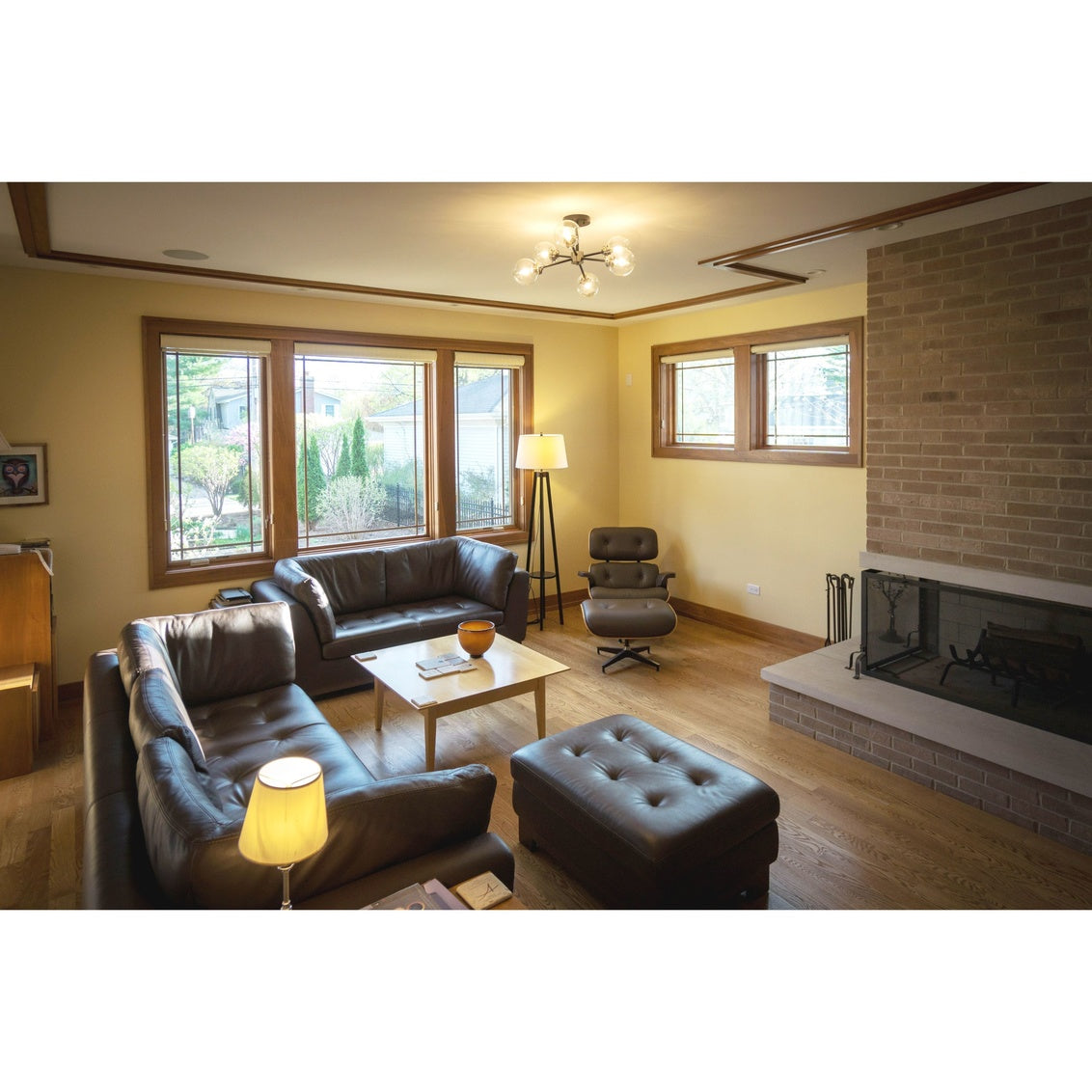 Vaxcel Orbit 25" W Nickel Industrial Sputnik Semi Flush Mount Ceiling Light Clear Glass