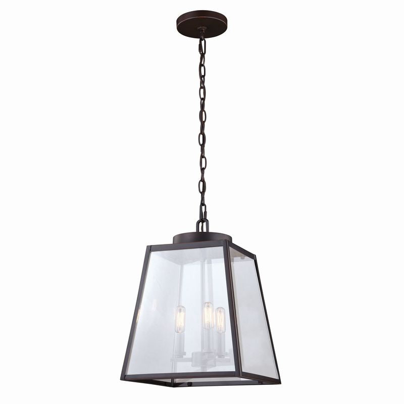 Vaxcel Oslo 16.25-in Semi Flush Ceiling Light or Pendant (Dual Mount) Black and Natural Brass