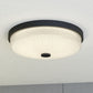 Vaxcel Park Ridge 10.5-in. W 3 Light Flush Mount Matte Black
